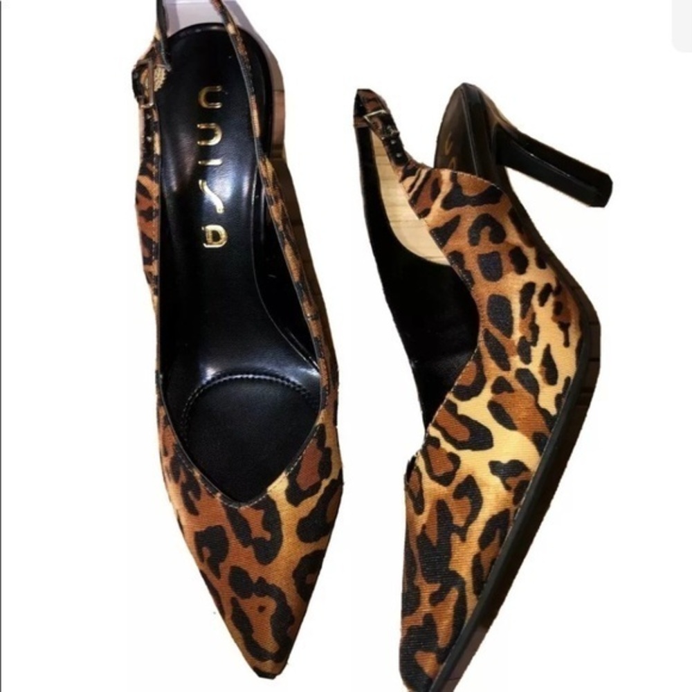 No offers! Unisa Leopard cheetah uriylo Print sling high Heels size 8